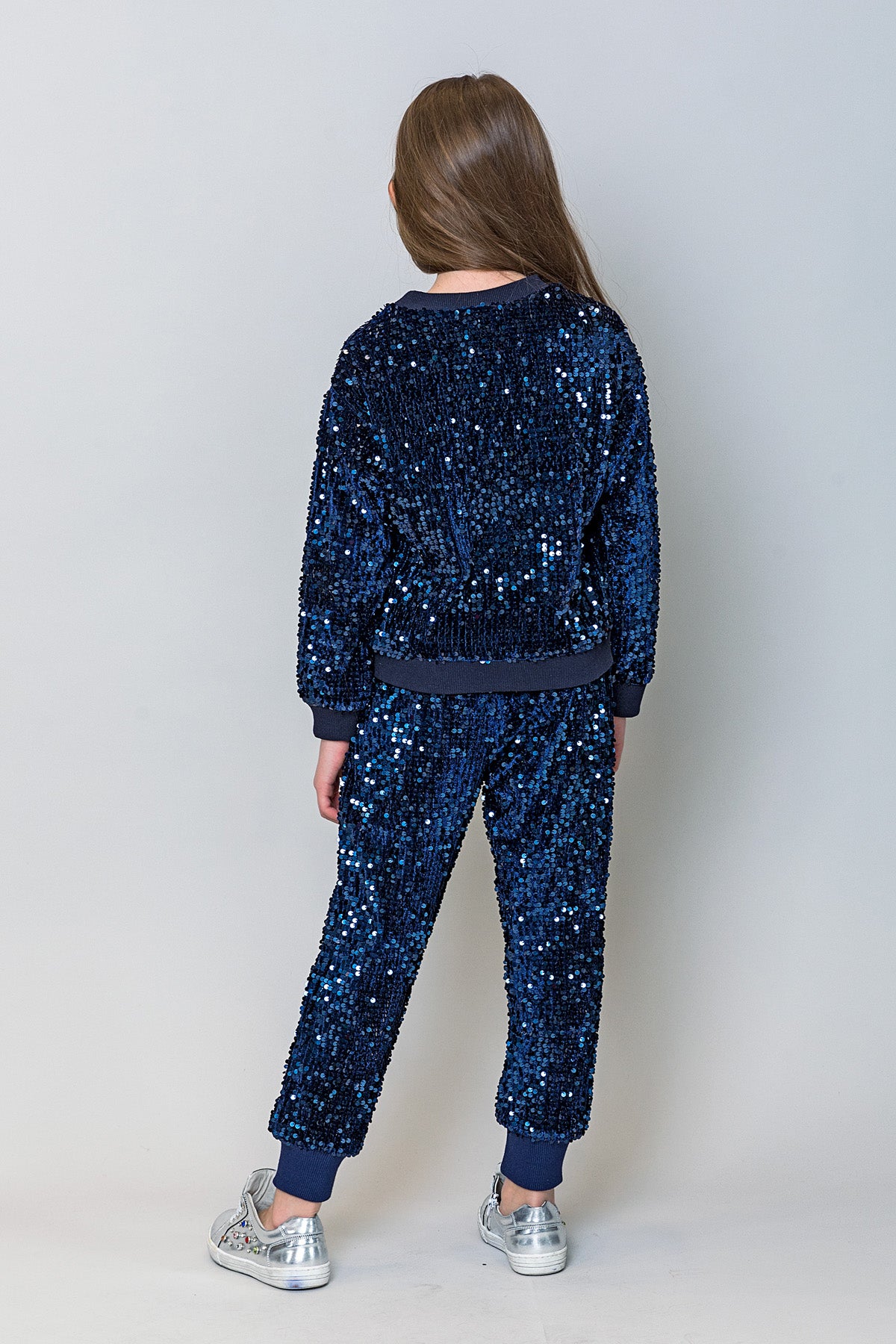 Blue best sale sequin tracksuit