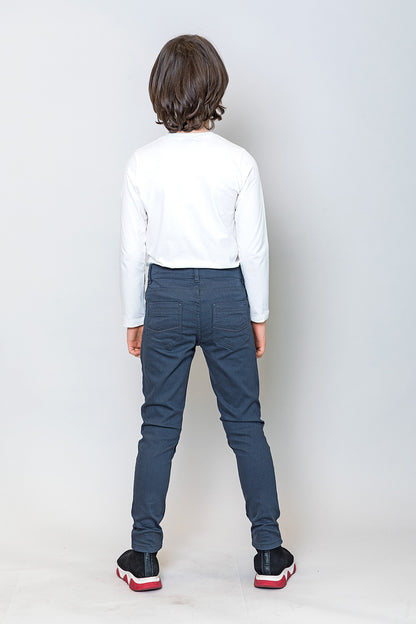 InCity Kids Erkek Çocuk Beli Ayarlanabilir Arka Cep Nakış Detaylı Pantalon