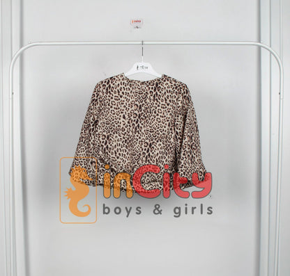 Incity Kız Çocuk Leopar Bluz
