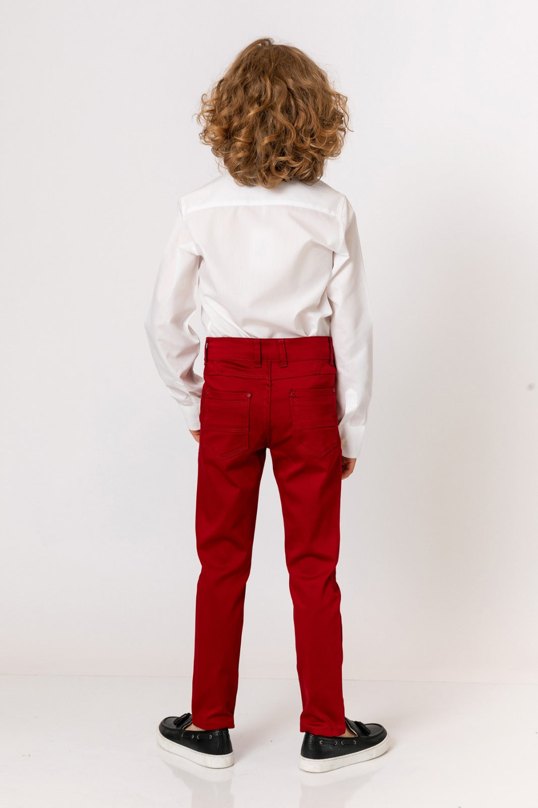 Erkek Çocuk Basic Uzun Kol Gömlek - Beyaz