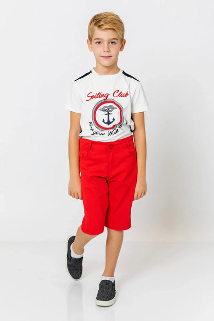 InCity Kids Boys Solid Straight Leg Fashion Shorts InCity Boys & Girls