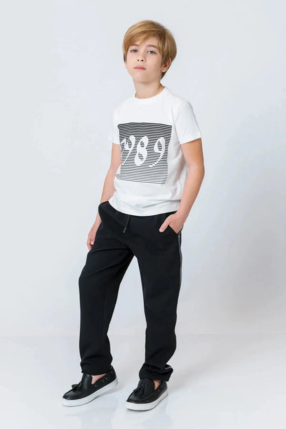 InCity Boys (3009) - Yuvarlak Yaka Ksa Kol 1989 T-shirt dogan-811