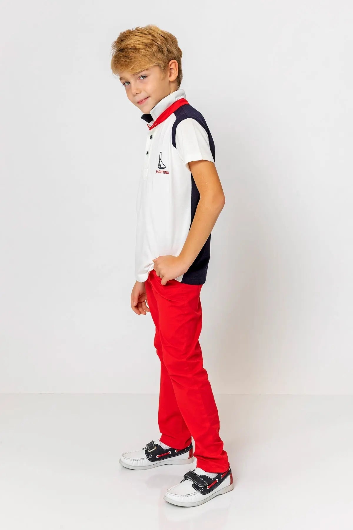 InCity Kids Boys Collared Short Sleeve Button Polo Shirt InCity Boys & Girls
