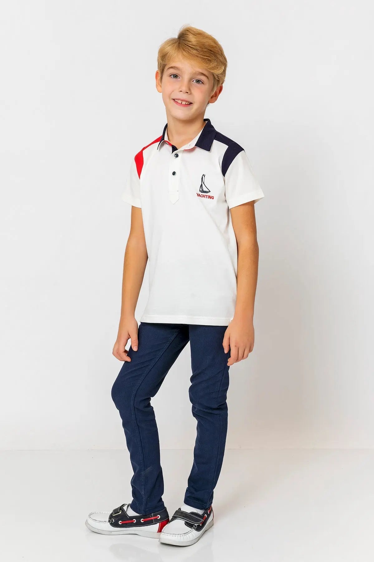 InCity Kids Boys Collared Short Sleeve Button Polo Shirt InCity Boys & Girls