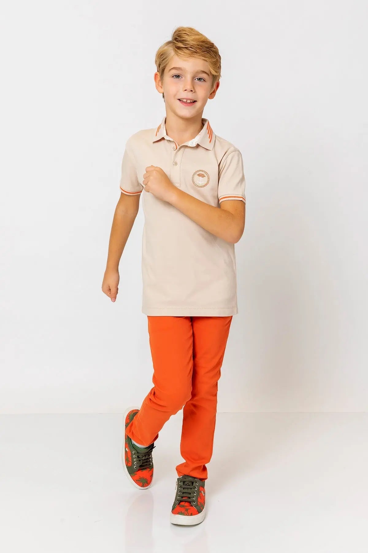 InCity Kids Boys Collared Short Sleeve Fashion Polo Shirt InCity Boys & Girls