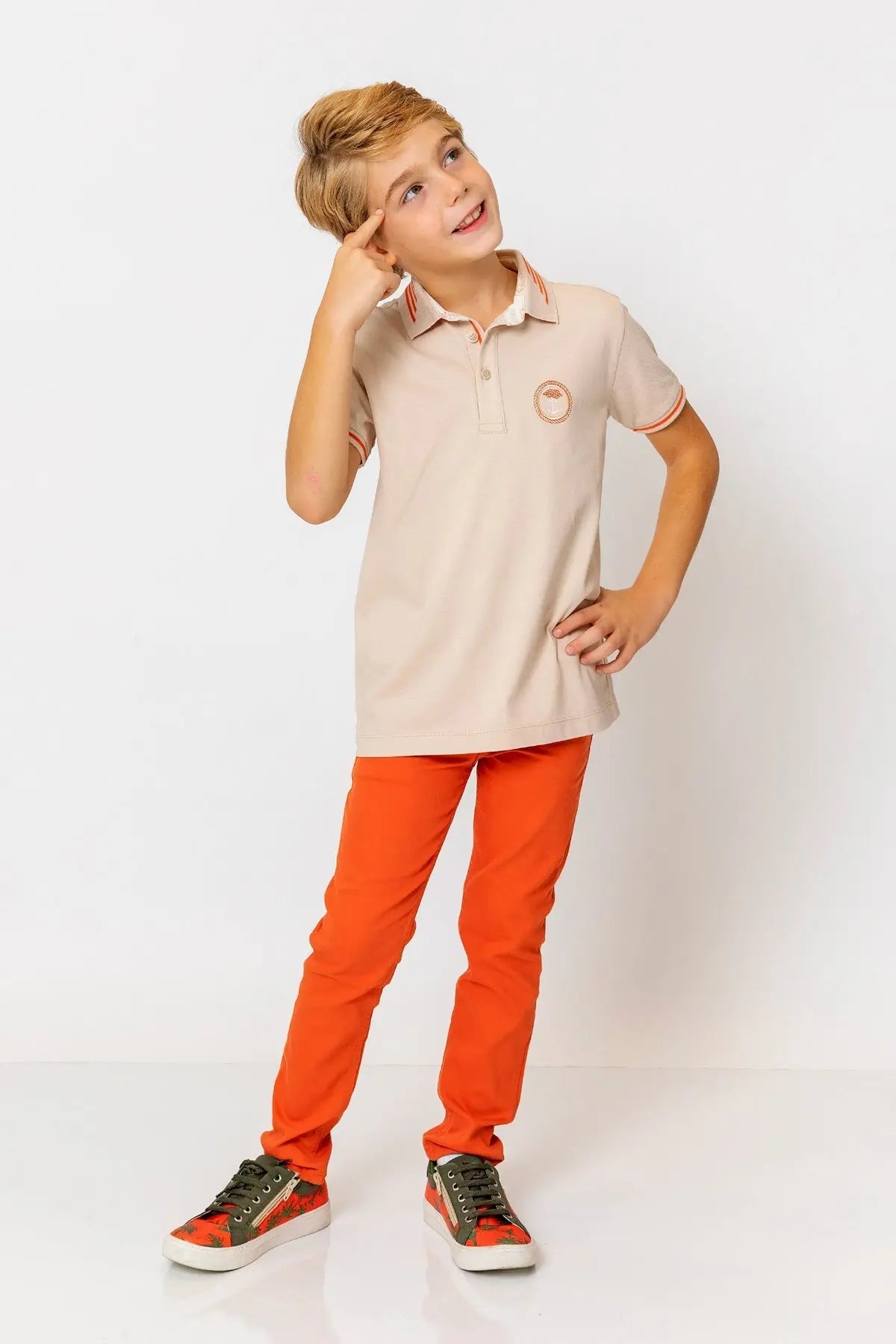 InCity Kids Boys Collared Short Sleeve Fashion Polo Shirt InCity Boys & Girls