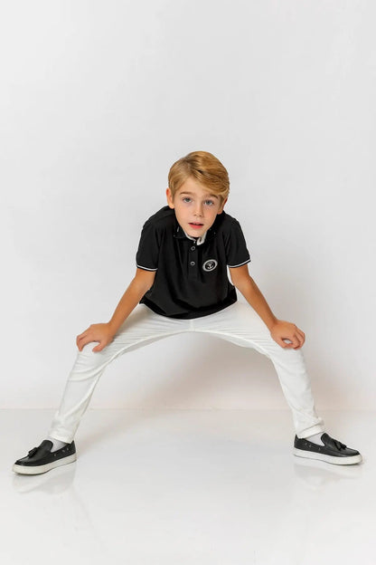 InCity Kids Boys Collared Short Sleeve Fashion Polo Shirt InCity Boys & Girls