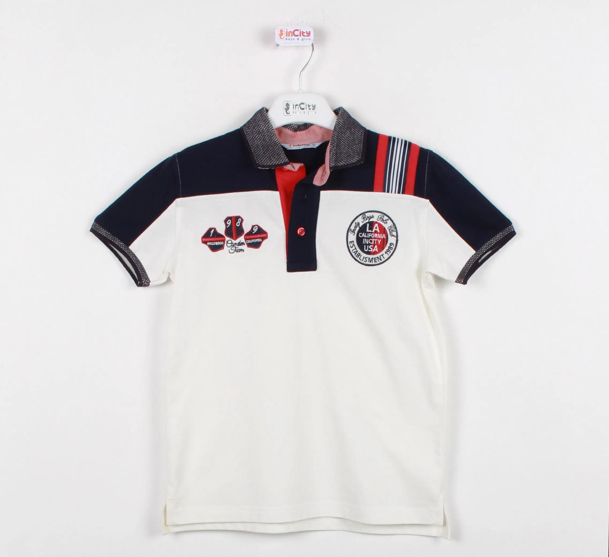 InCity Kids Boys Collared Short Sleeve Polo Shirt InCity Boys & Girls