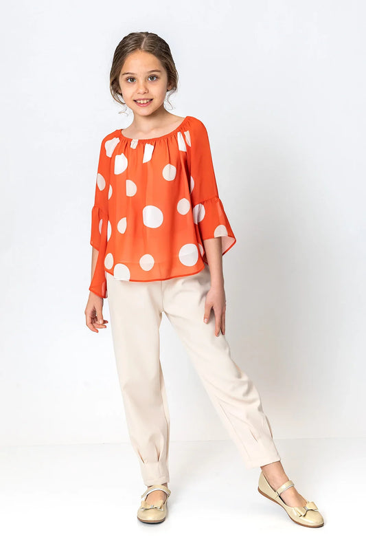 InCity Kids Girls Elastic Waist Solid Pants InCity Boys & Girls