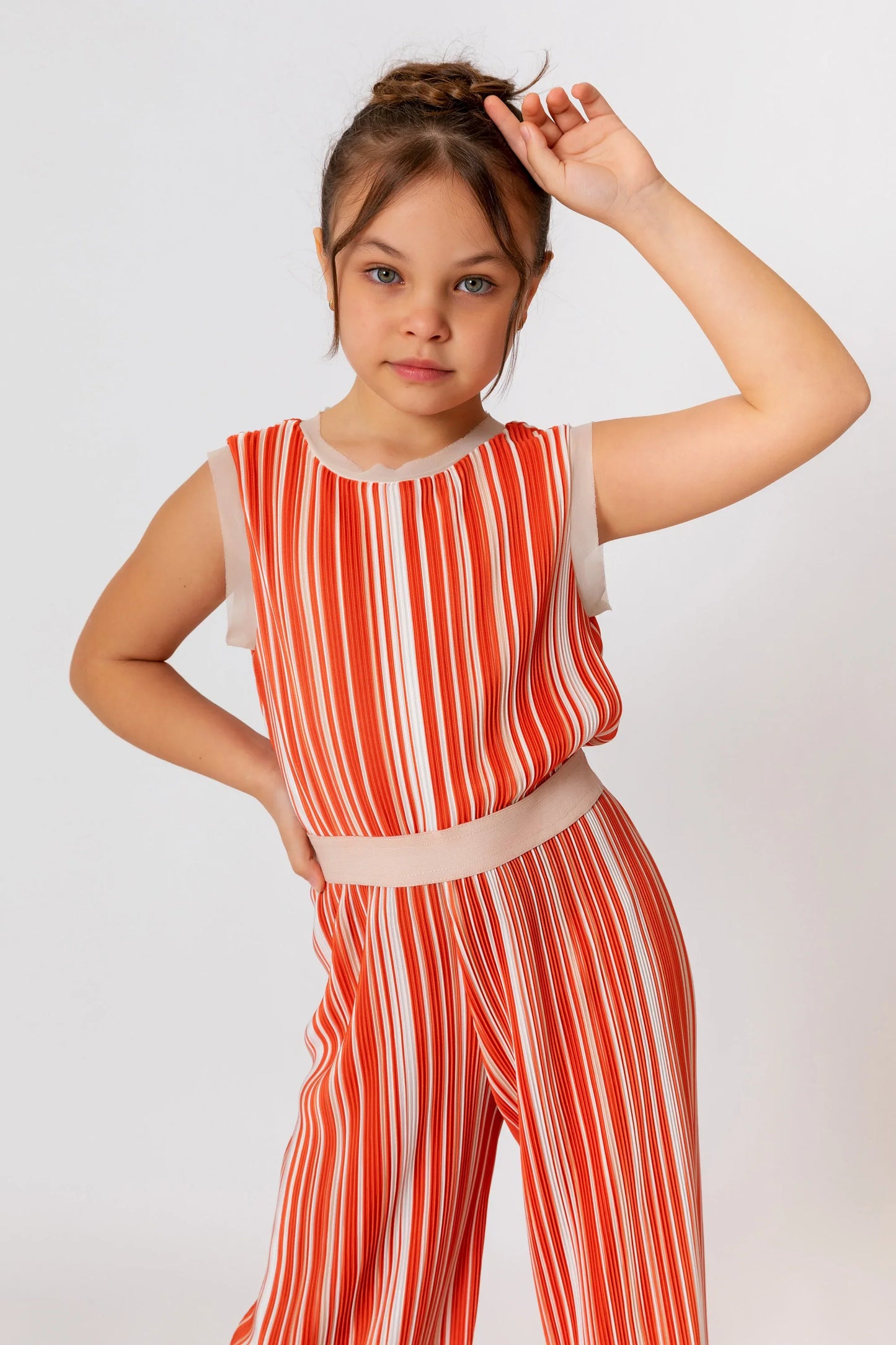 InCity Kids Girls Sleeveless Pleated Fashion Jumpsuit InCity Boys & Girls
