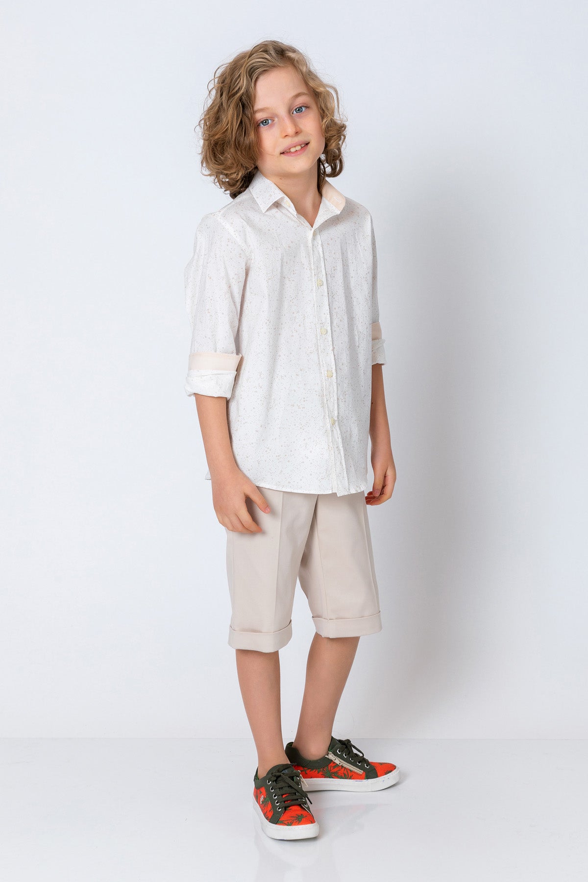 InCity Kids Boys Collared Long Sleeve Button Down Fashion Shirt InCity Boys & Girls