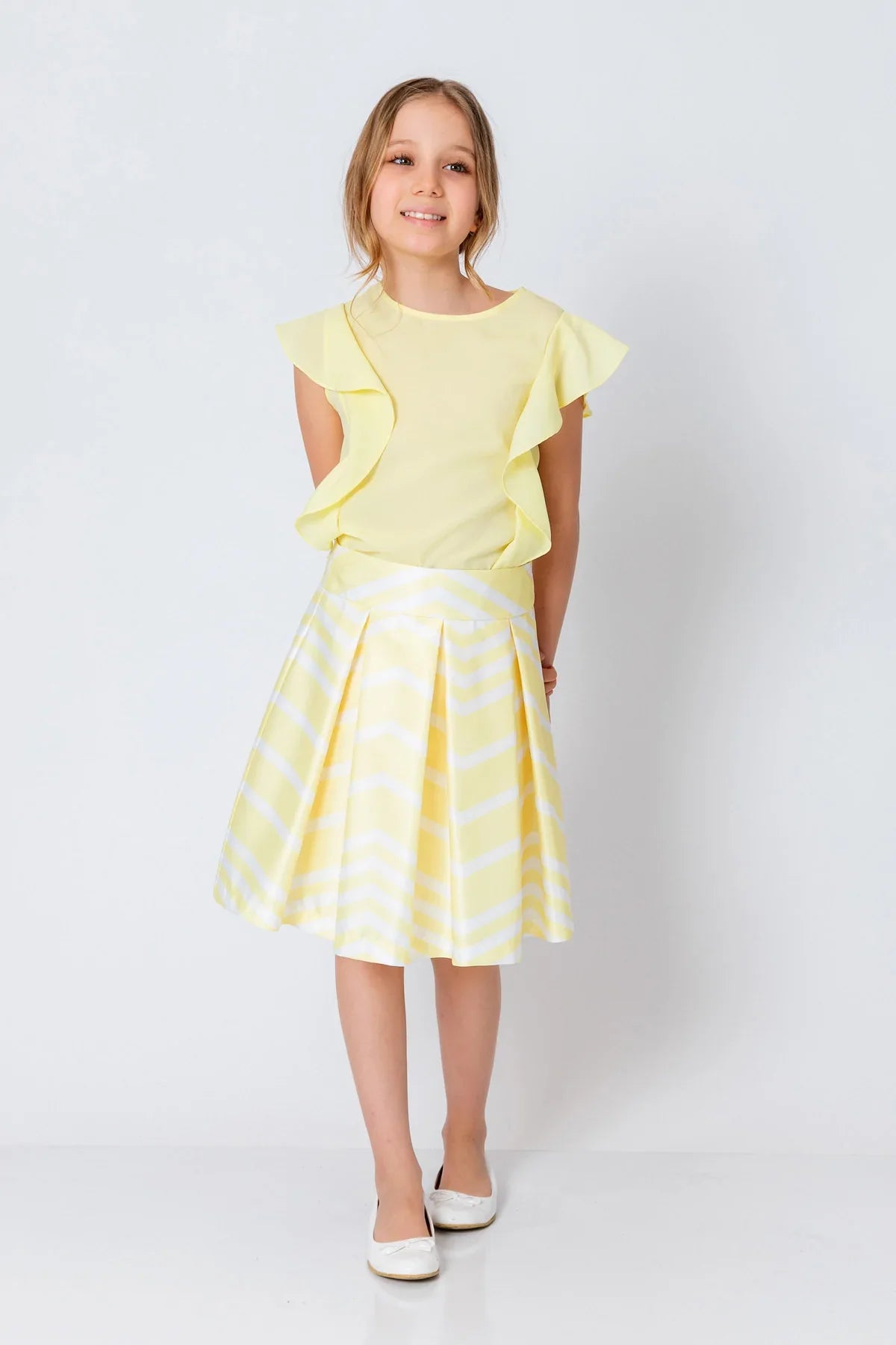 InCity Kids Girls Printed Midi Fashion Skirt InCity Boys & Girls